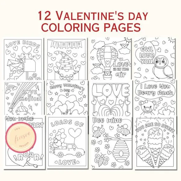 game valentine - Valentine's Day Coloring Pages